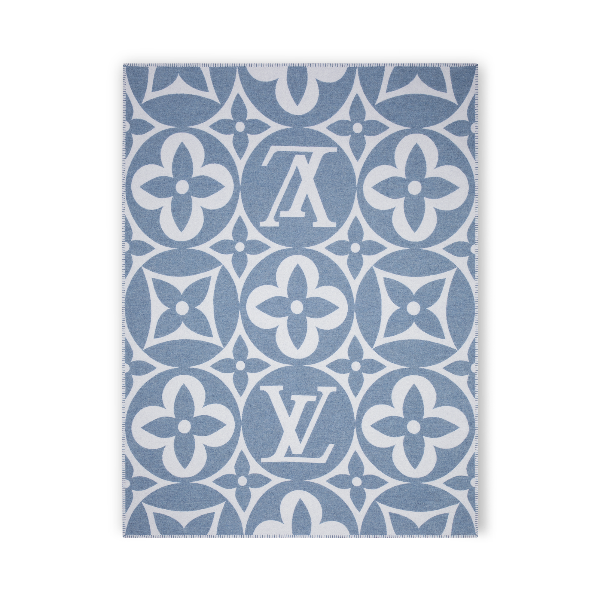 LV Medallion Blanket - Luxury S00 Beige | LOUIS VUITTON